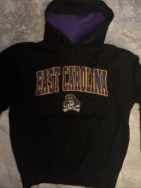 East Carolina University Black & Purple Pullover Hoodie